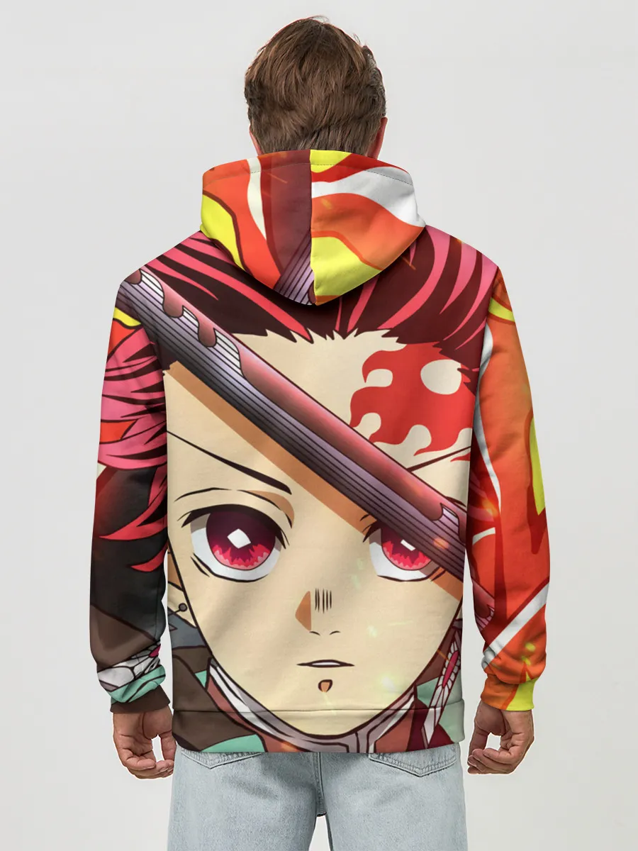 Худи мужской база хлопок / КЛИНОК РАССЕКАЮЩИЙ ДЕМОНОВ