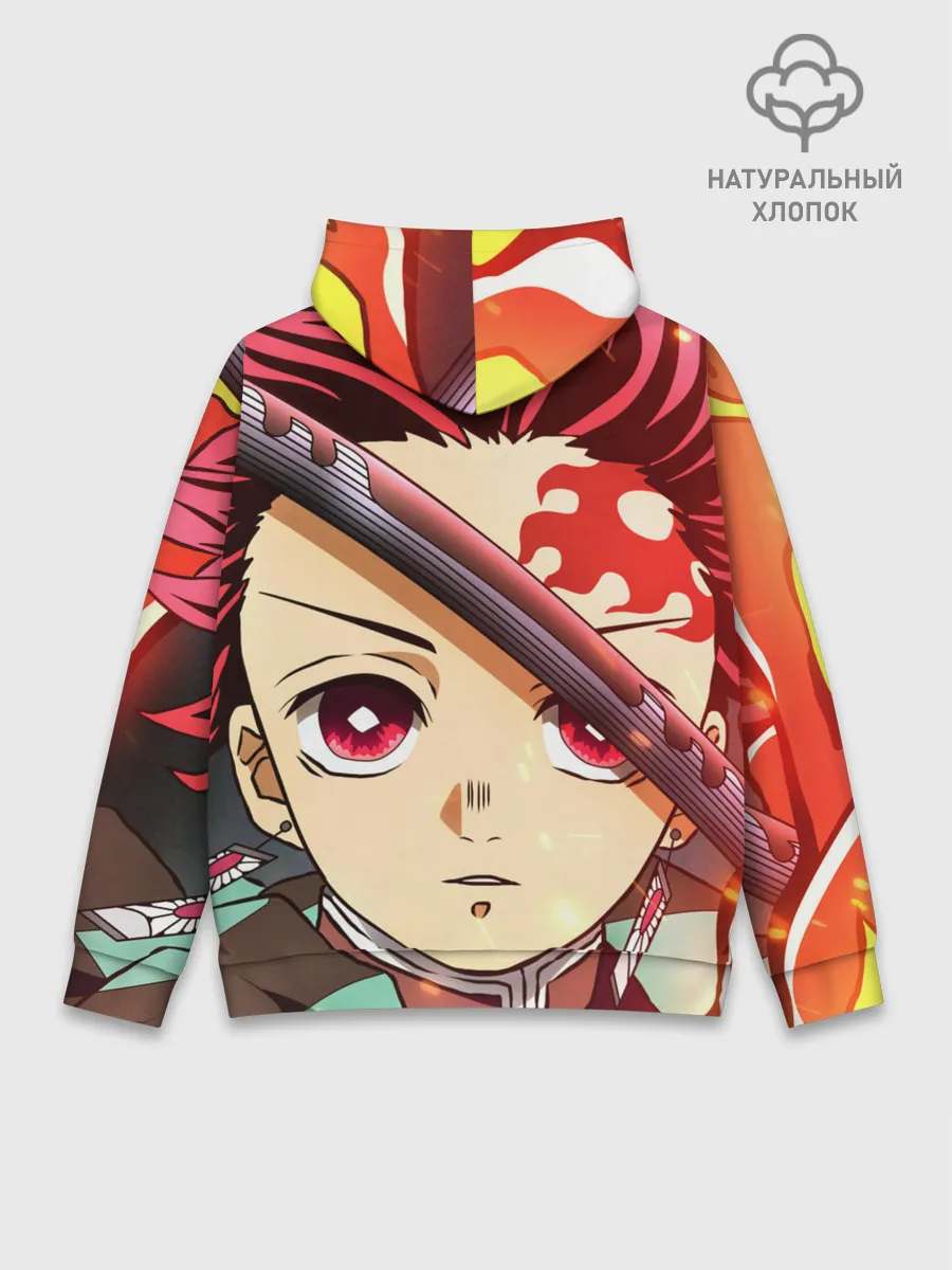 Худи мужской база хлопок / КЛИНОК РАССЕКАЮЩИЙ ДЕМОНОВ