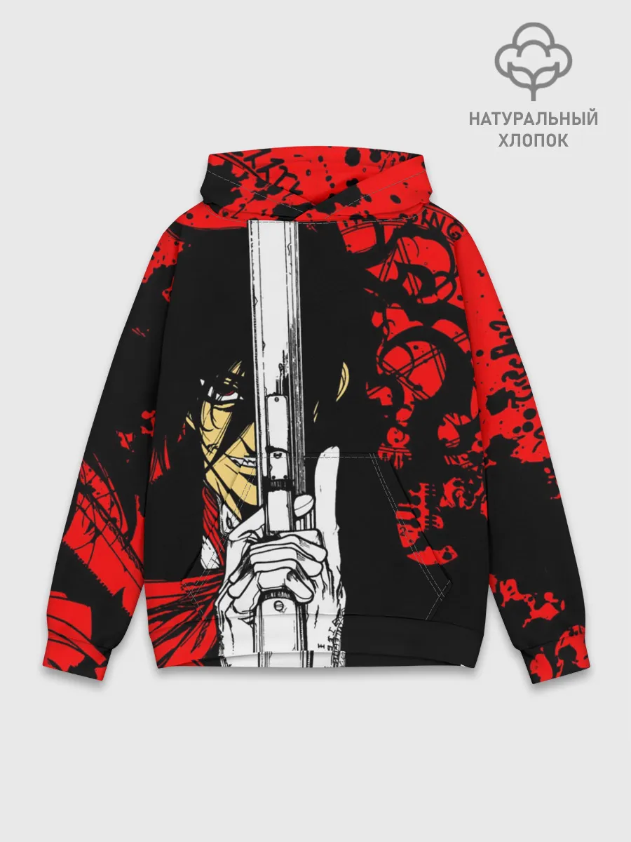 Худи мужской база хлопок / Алукард - Хеллсинг