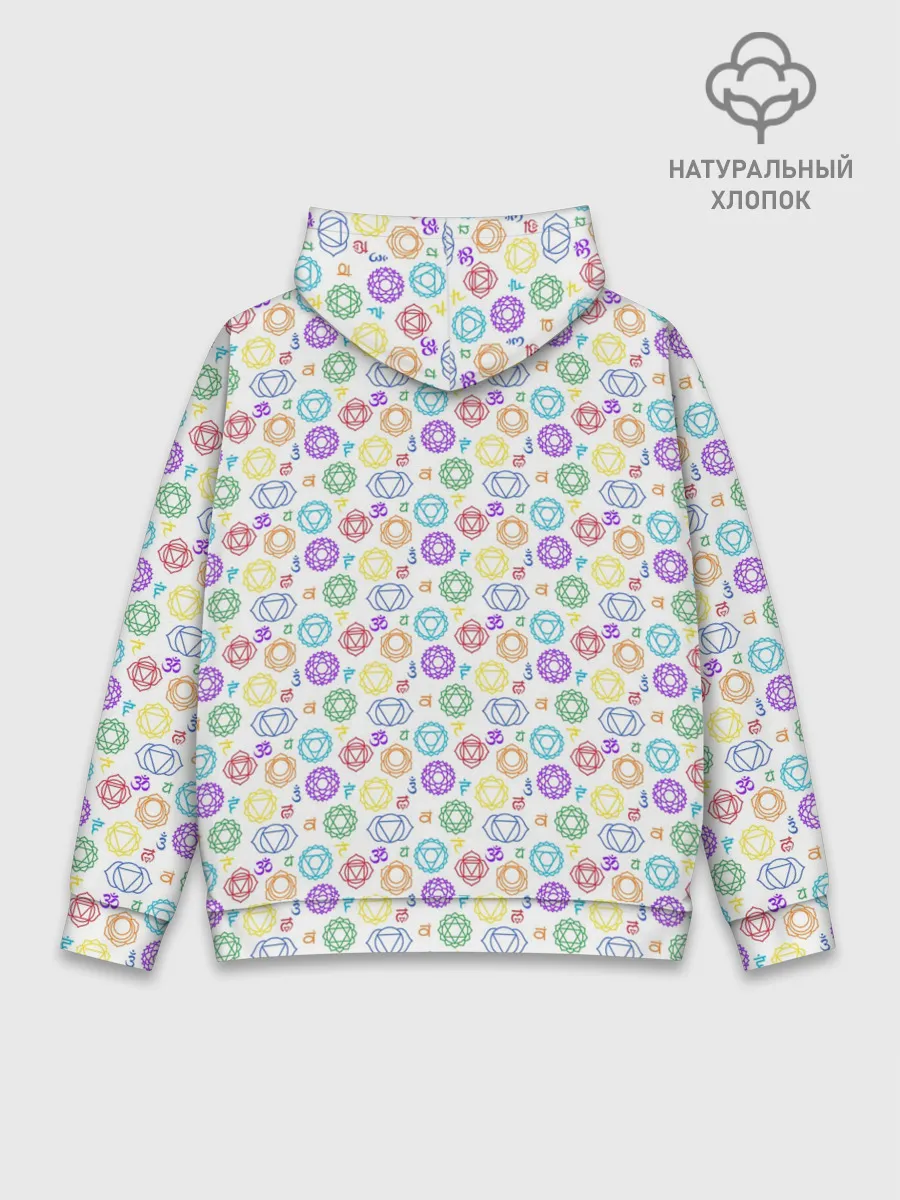 Худи мужской база хлопок / Чакры