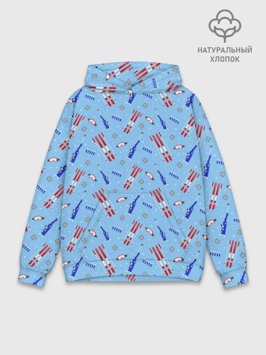 Худи мужской база хлопок / Биатлон