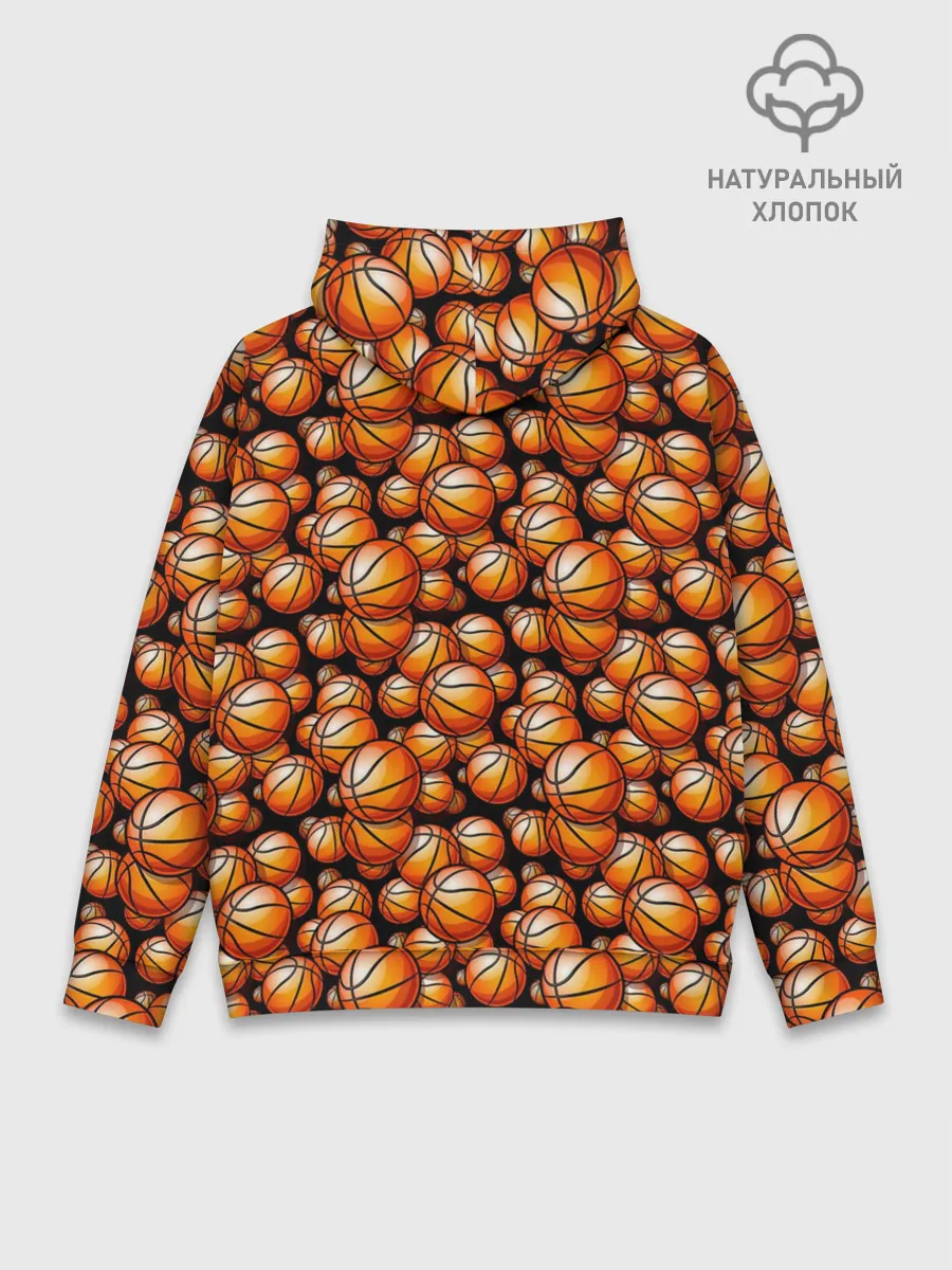 Худи мужской база хлопок / Баскетбольные Мячи