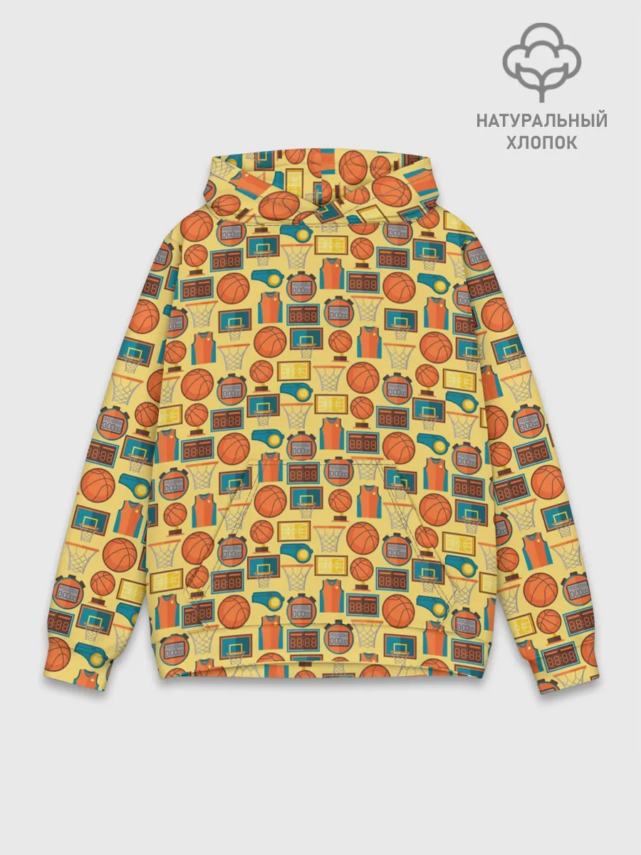 Худи мужской база хлопок / Баскетбол