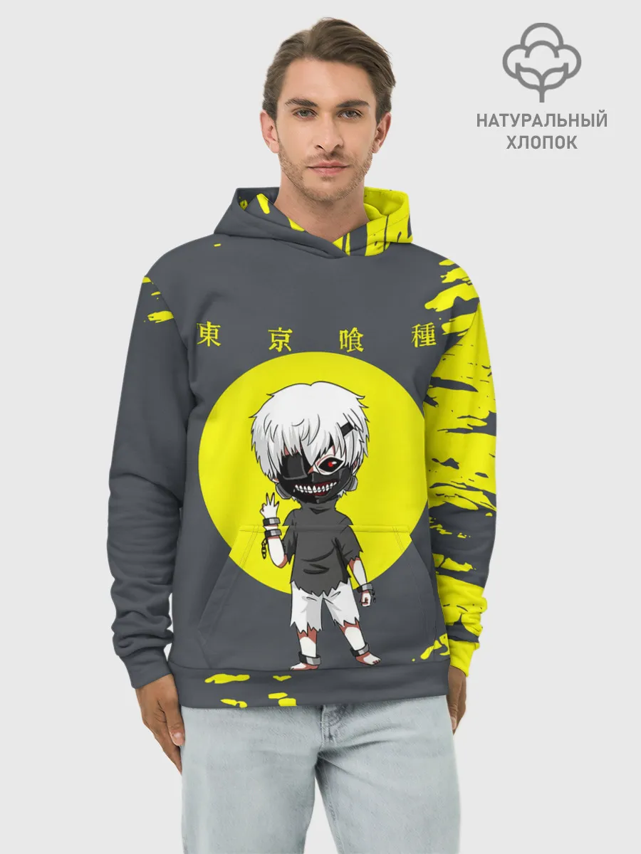 Худи мужской база хлопок / Cute Kaneki Ken