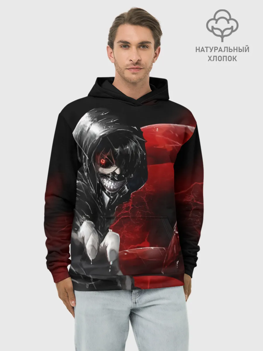 Худи мужской база хлопок / Kaneki Ken Kakuja