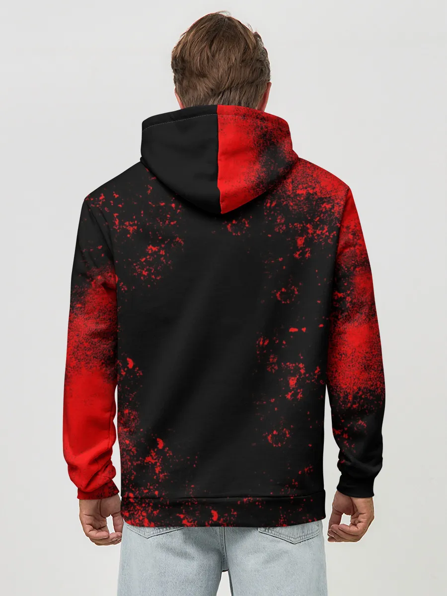 Худи мужской база хлопок / FLY HIGH | ВОЛЕЙБОЛ!!