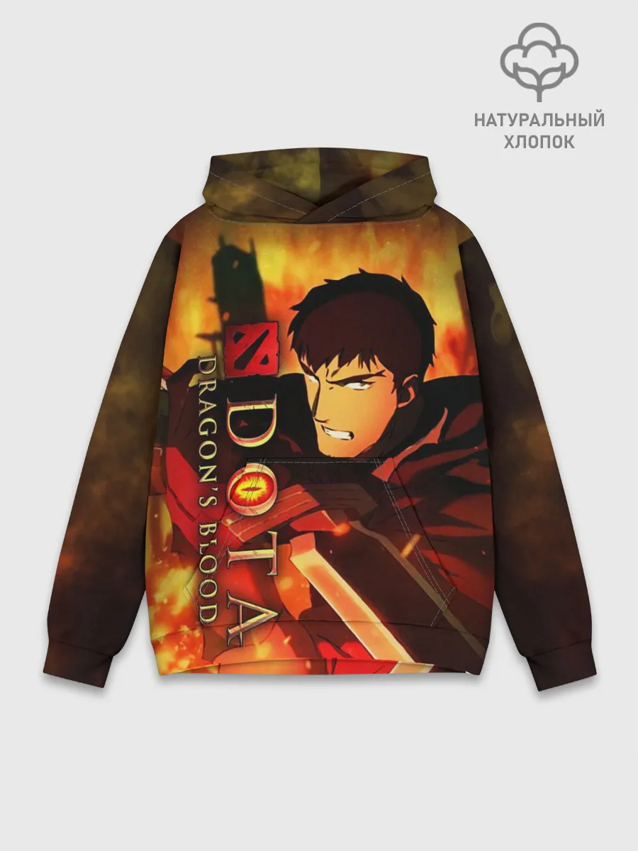 Худи мужской база хлопок / DOTA: Кровь дракона