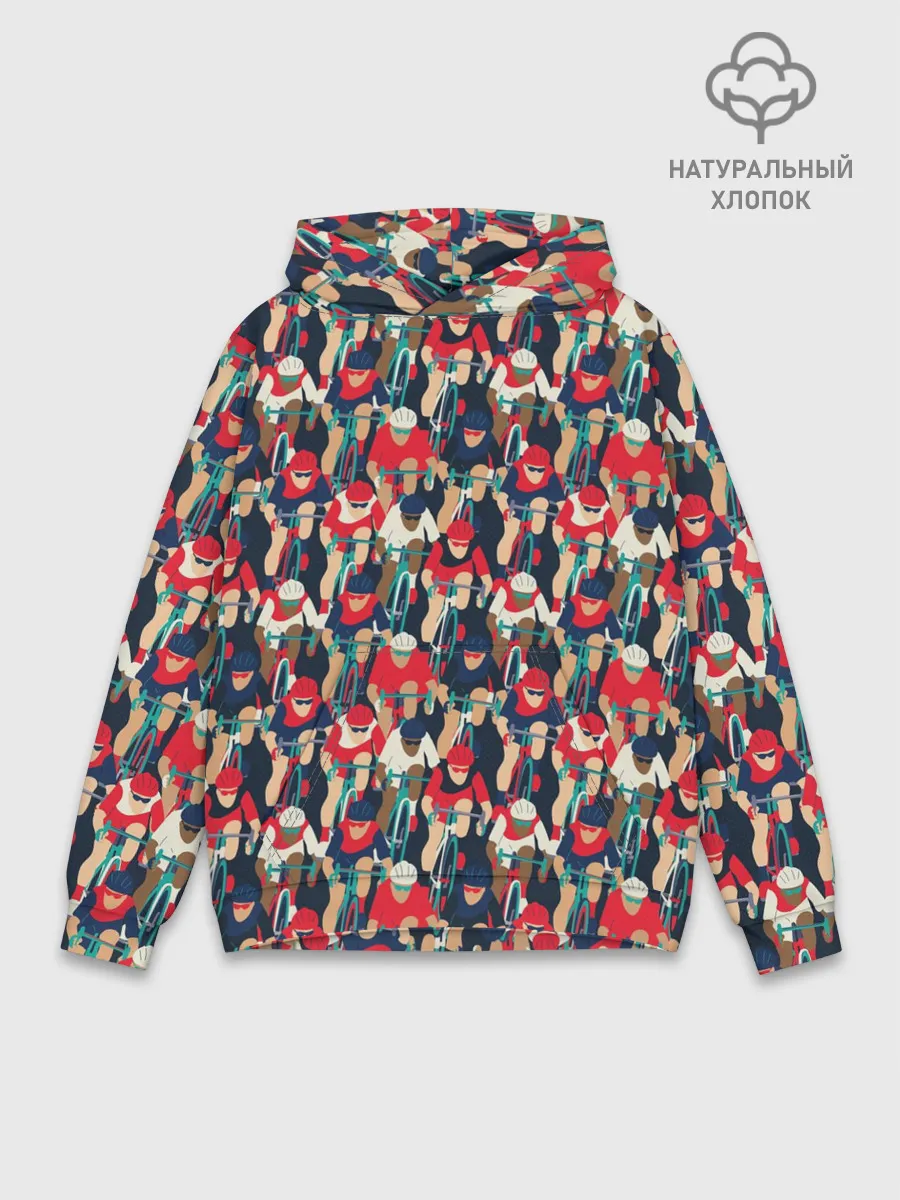 Худи мужской база хлопок / Велогонка