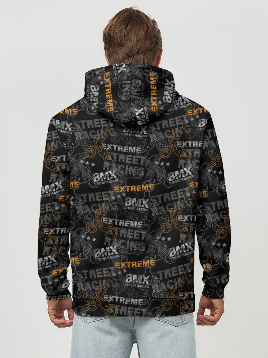 Худи мужской база хлопок / Велоспорт