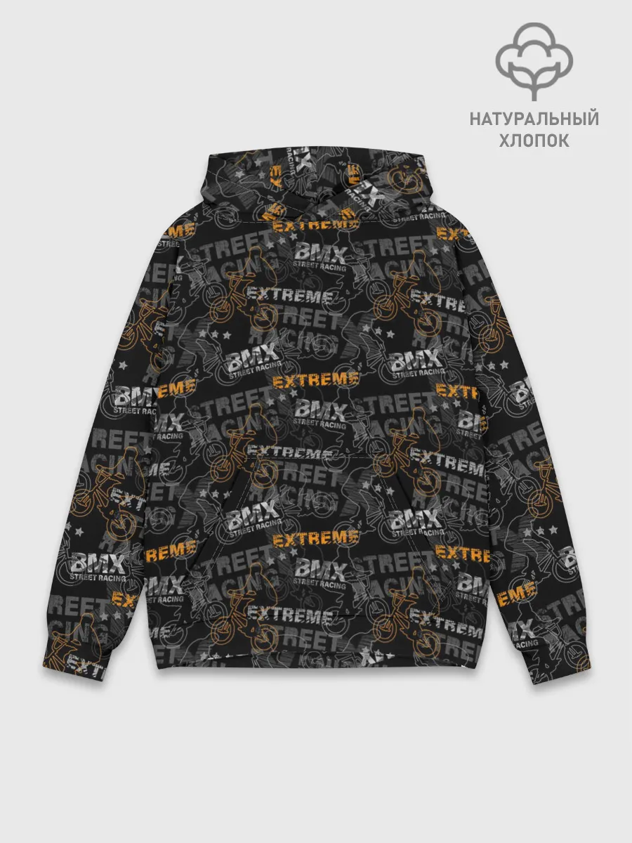 Худи мужской база хлопок / Велоспорт