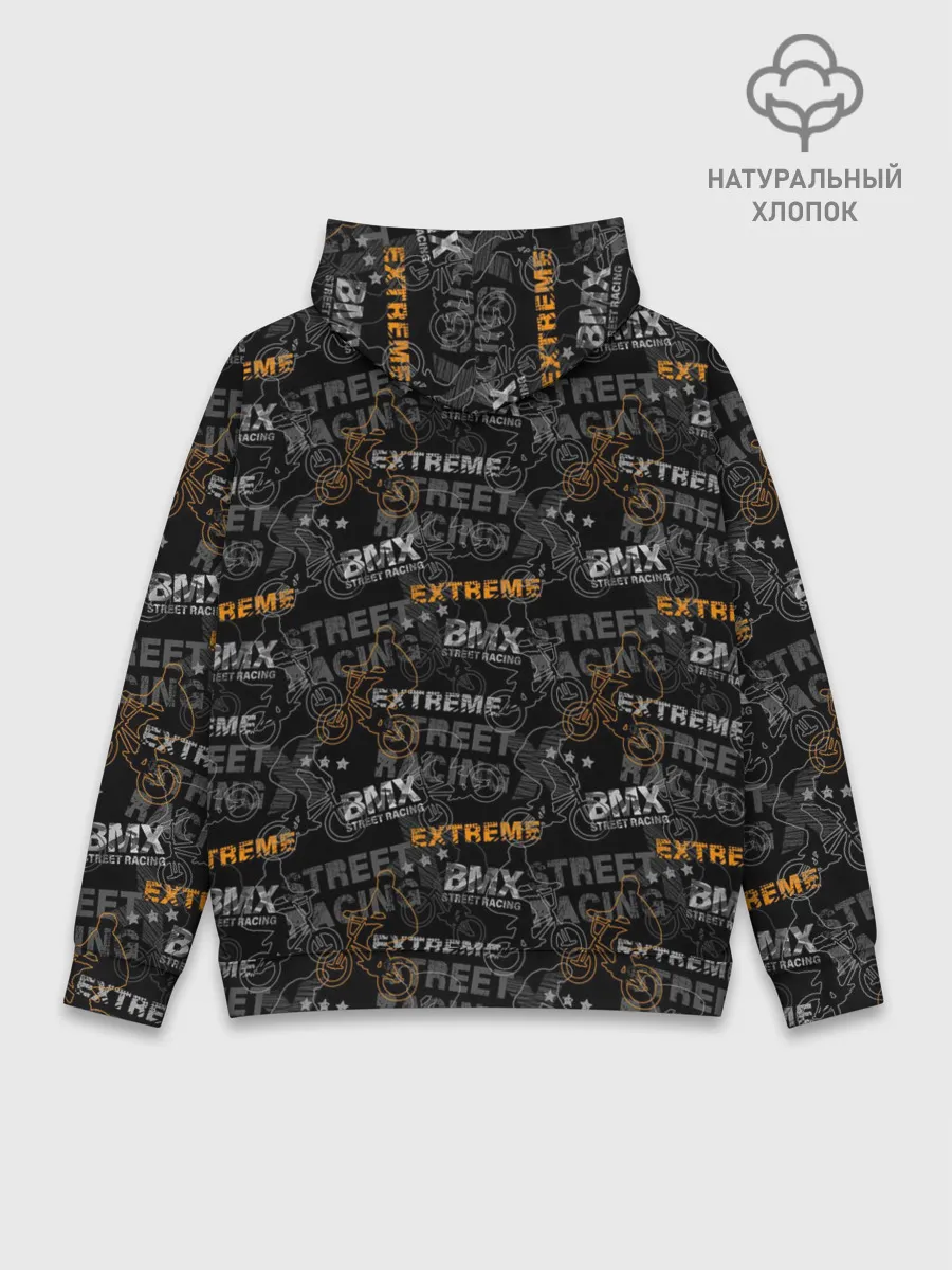 Худи мужской база хлопок / Велоспорт