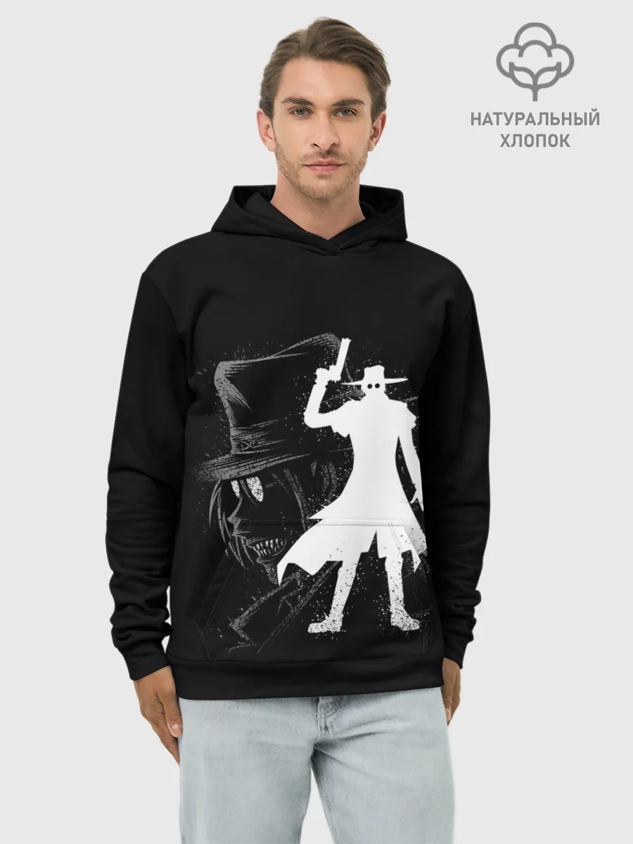 Худи мужской база хлопок / Силуэт Hellsing