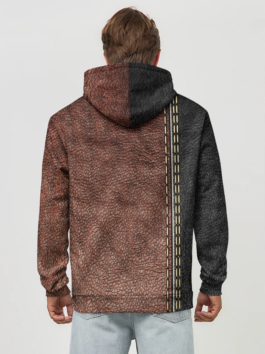 Худи мужской база хлопок / Текстура Кожи