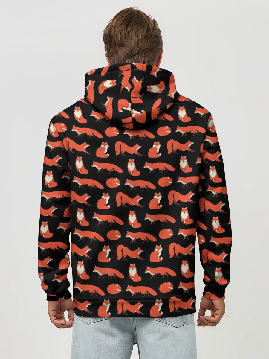 Худи мужской база хлопок / ФЫР-ФЫР КАК ЛИСА