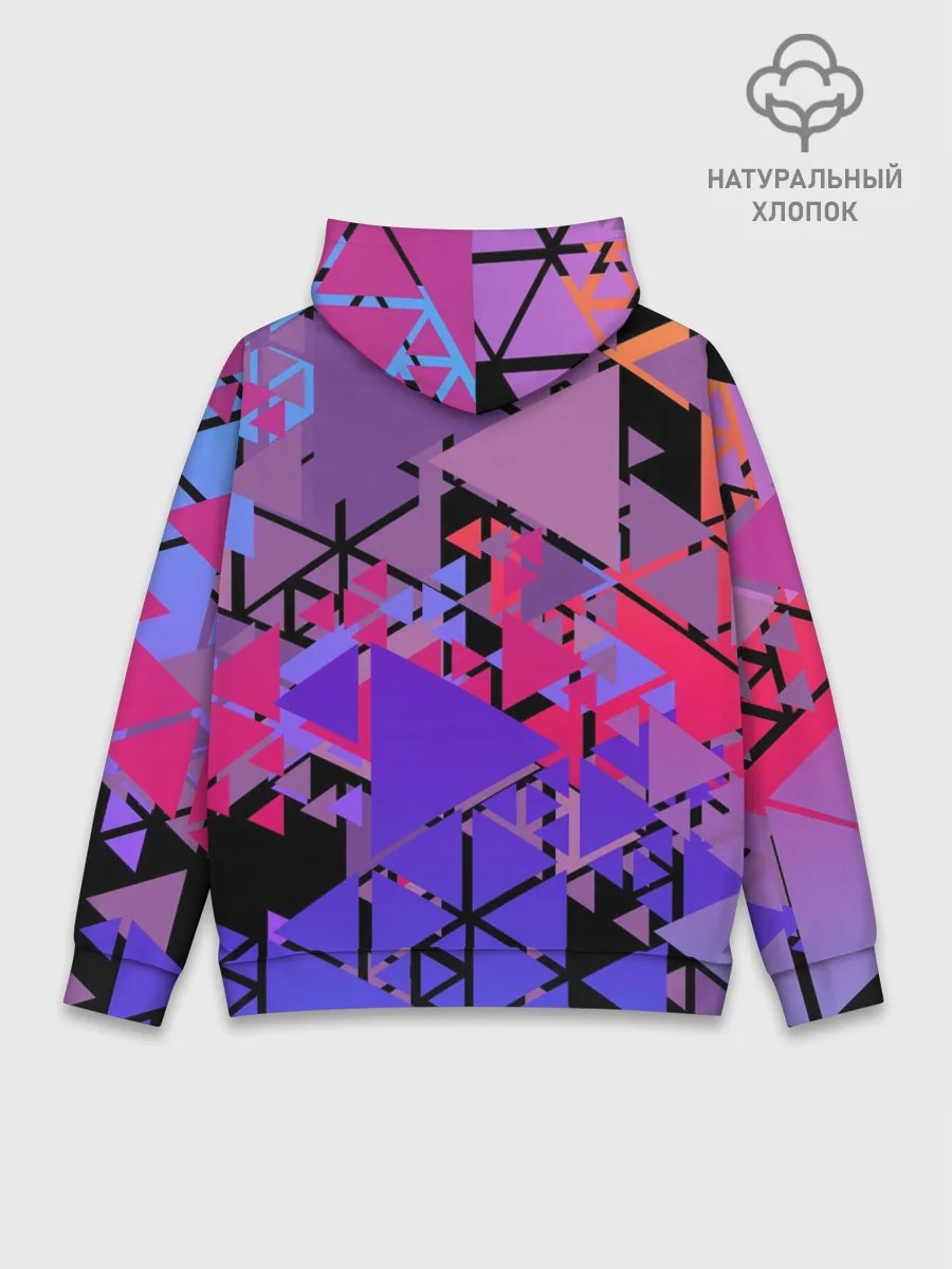 Худи мужской база хлопок / Треугольники