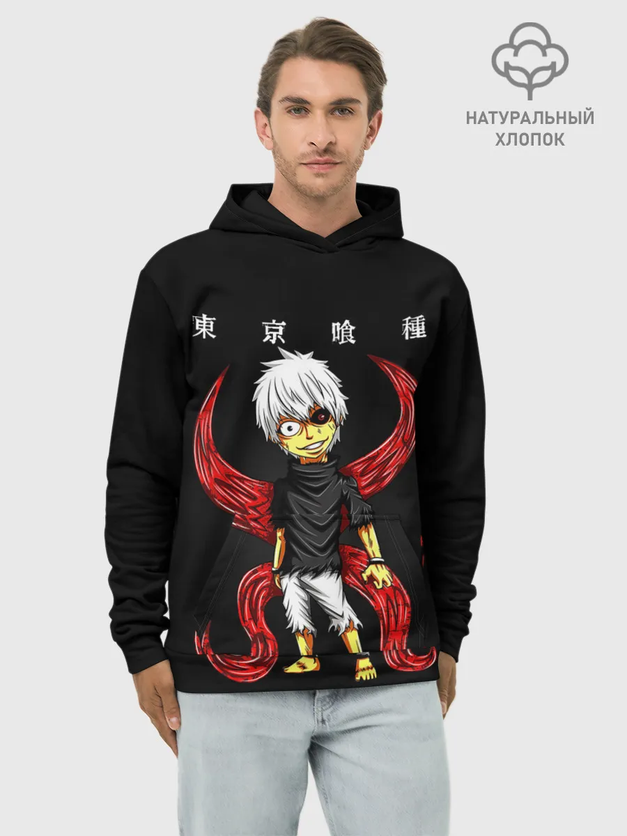 Худи мужской база хлопок / Канеки Кен Какуджа