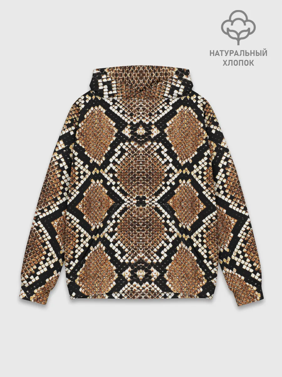 Худи мужской база хлопок / Змеиная Кожа