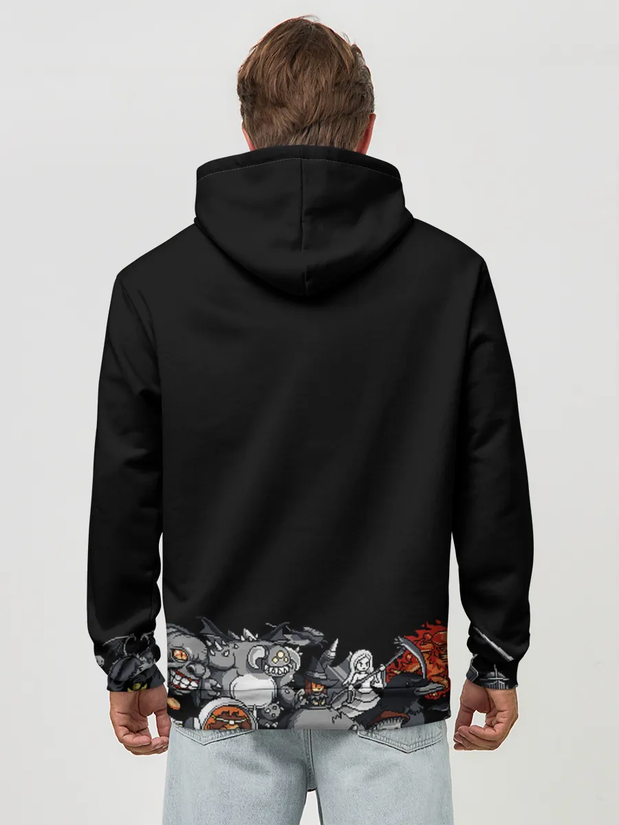 Худи мужской база хлопок / 8bit Dark Souls