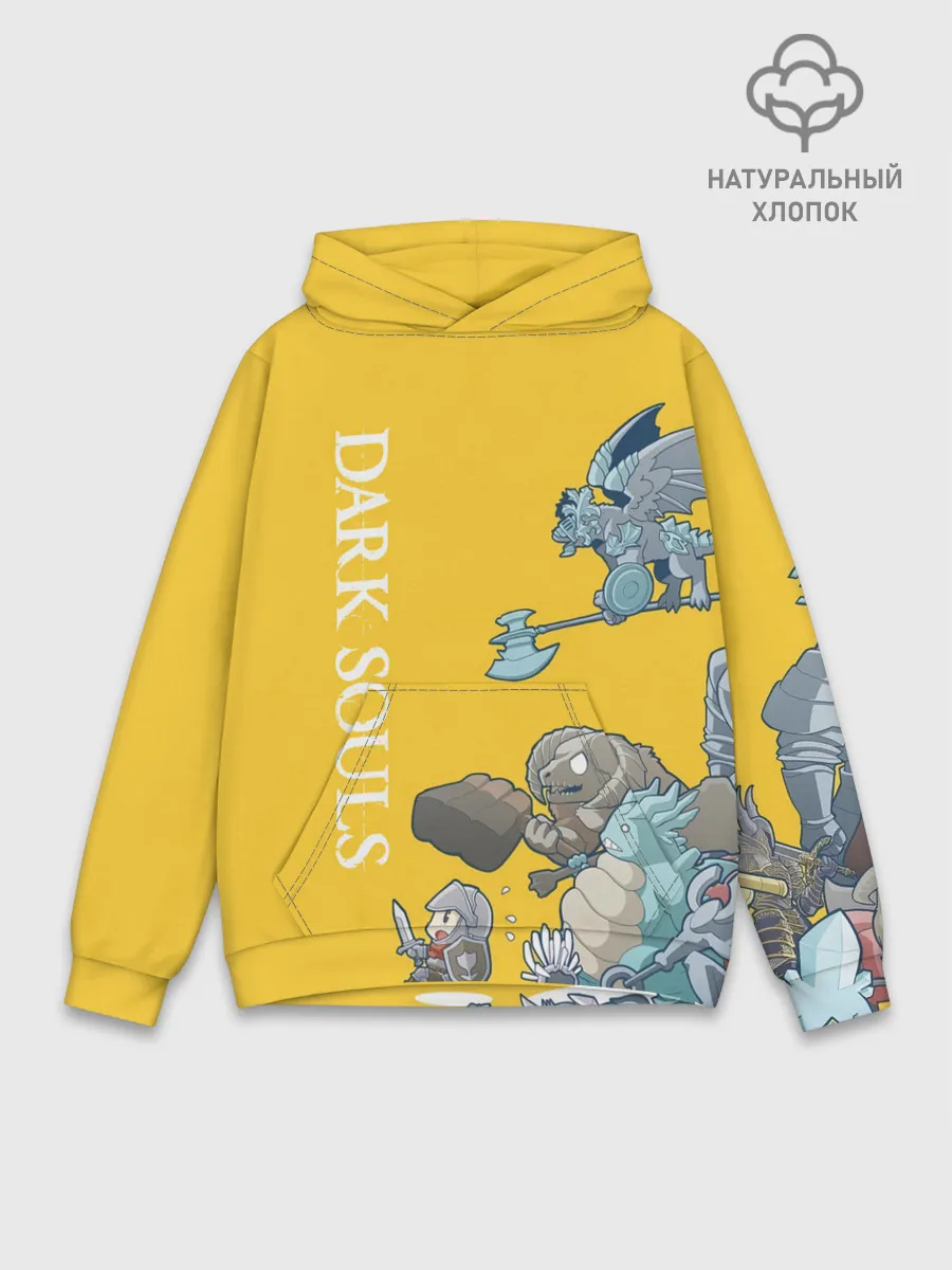 Худи мужской база хлопок / RUN HERO RUN