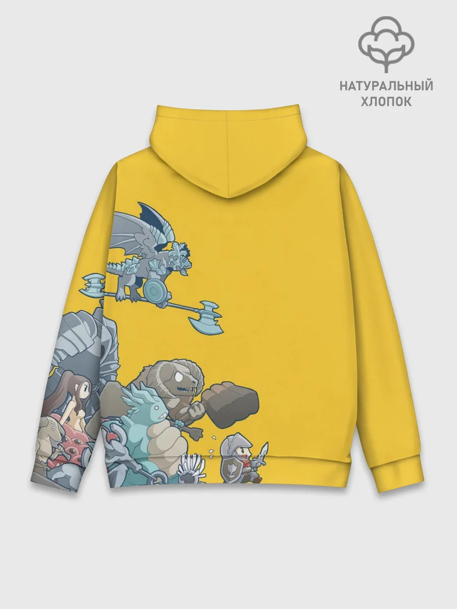 Худи мужской база хлопок / RUN HERO RUN