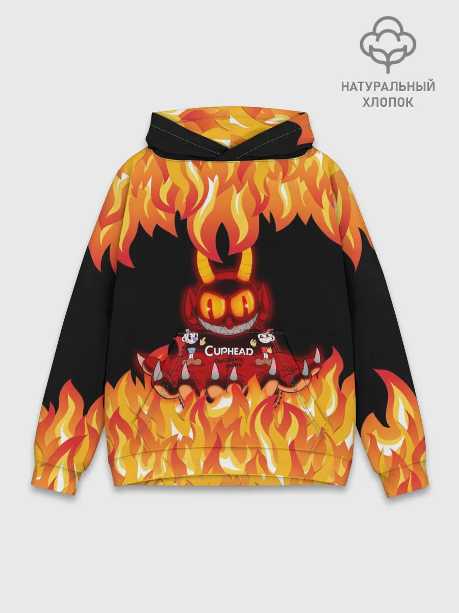 Худи мужской база хлопок / CUPHEAD | DEVIL