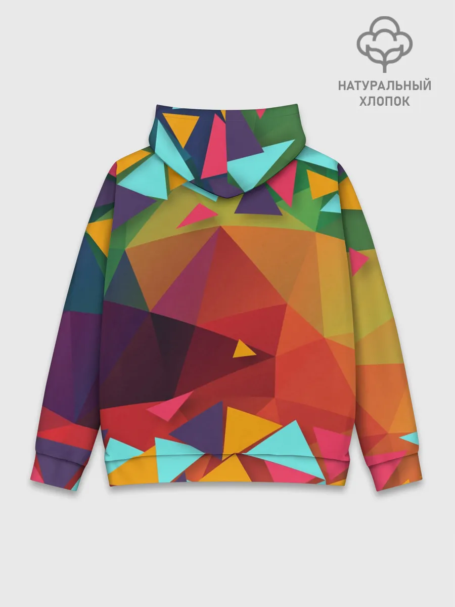 Худи мужской база хлопок / Геометрическая Абстракция