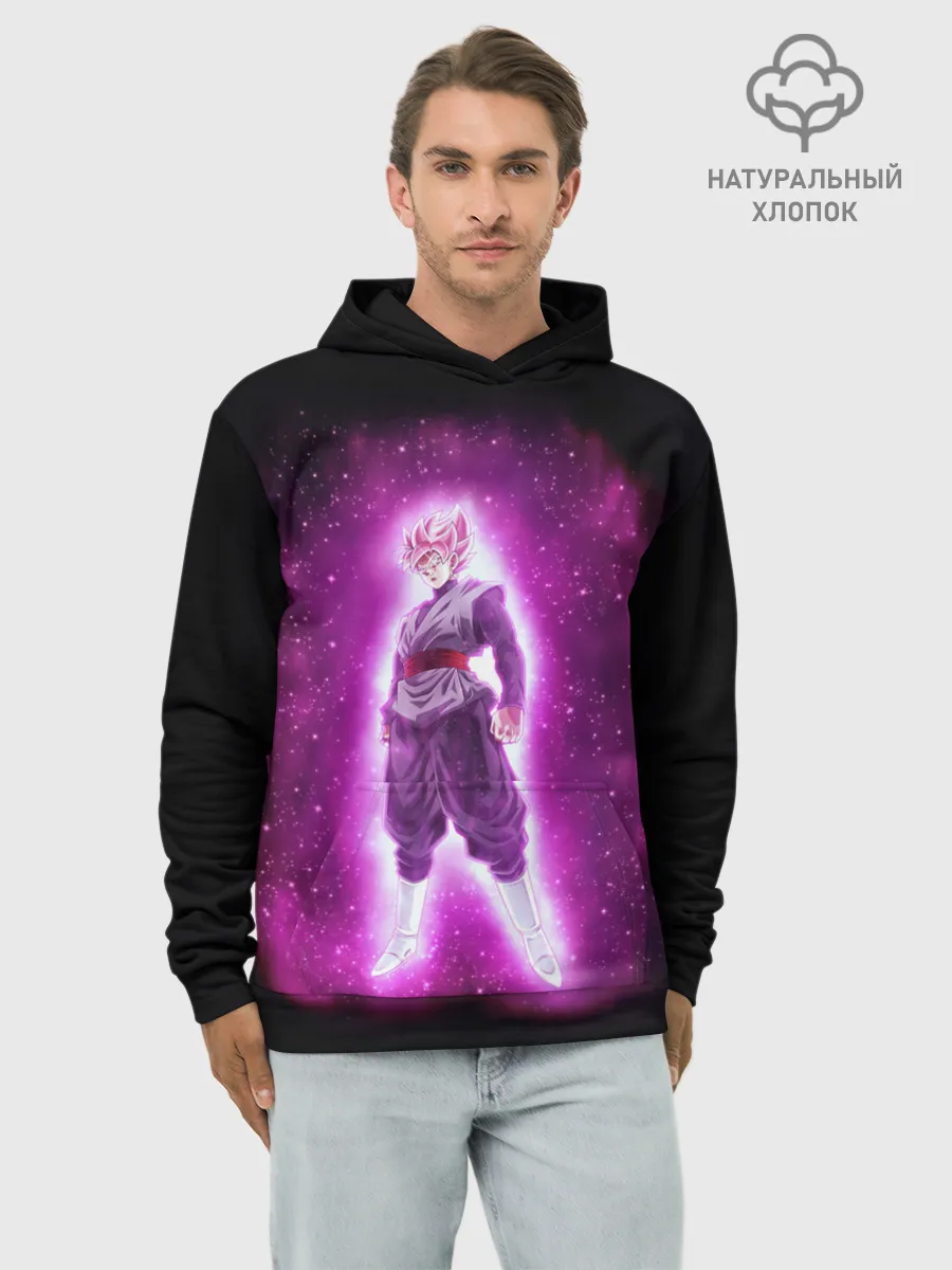 Худи мужской база хлопок / Goku super saiyan
