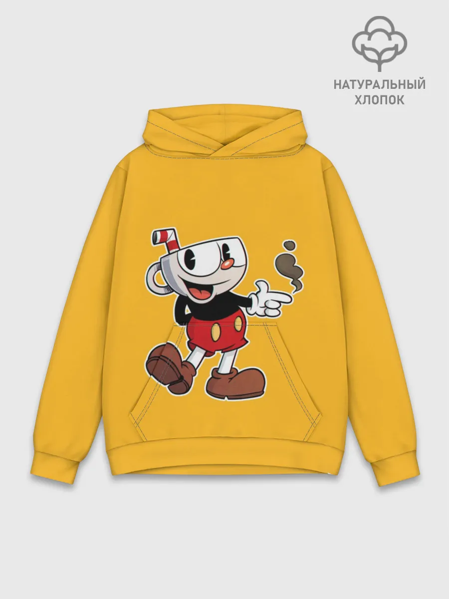 Худи мужской база хлопок / CUPHEAD | КАПХЕД