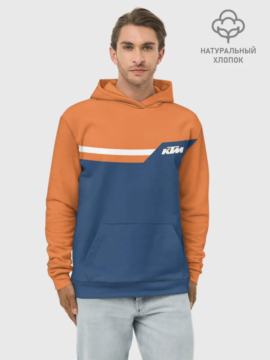 Худи мужской база хлопок / KTM | КТМ