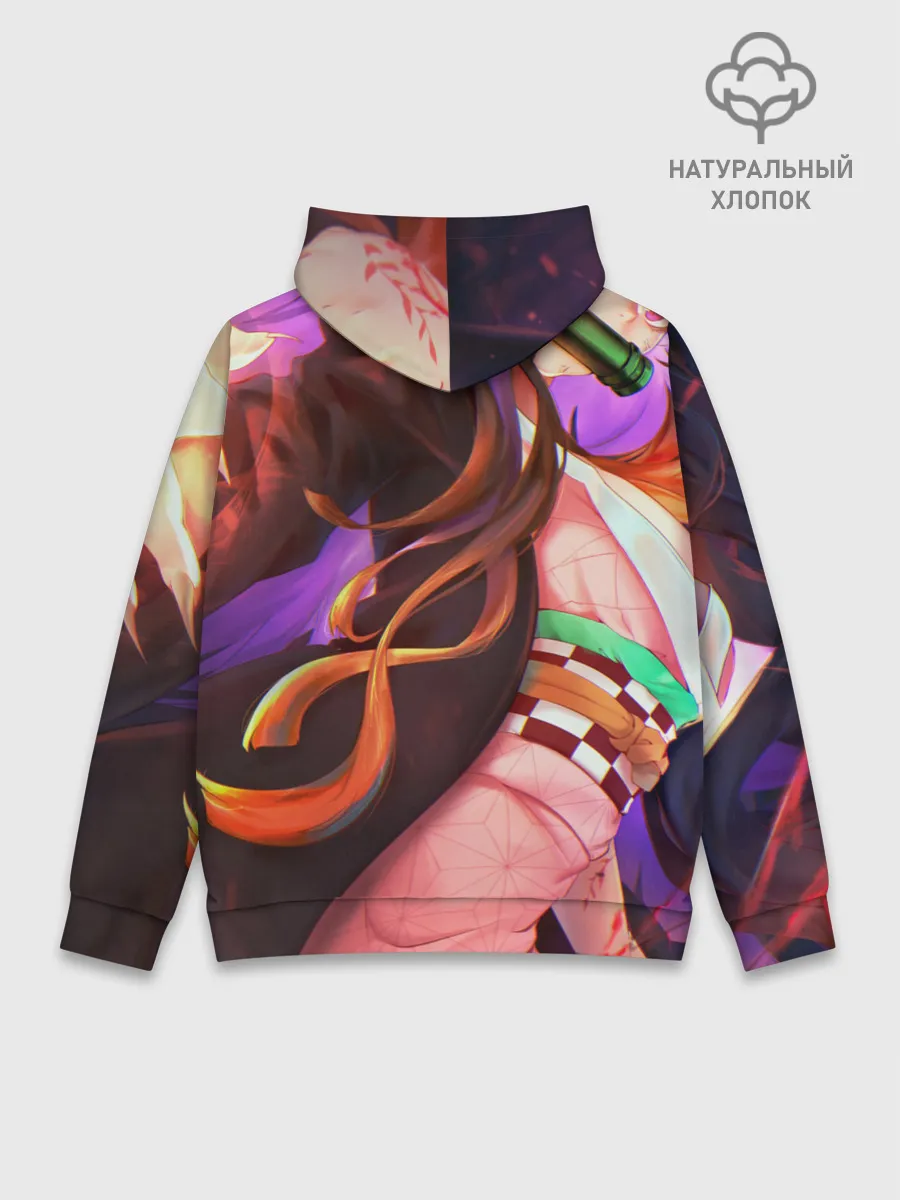 Худи мужской база хлопок / Незуко рог