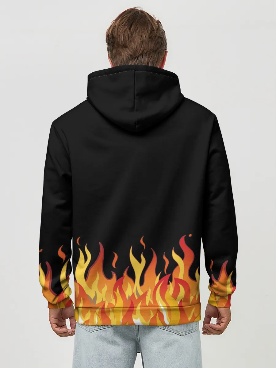 Худи мужской база хлопок / ОГОНЬ И НИЧЕГО ЛИШНЕГО