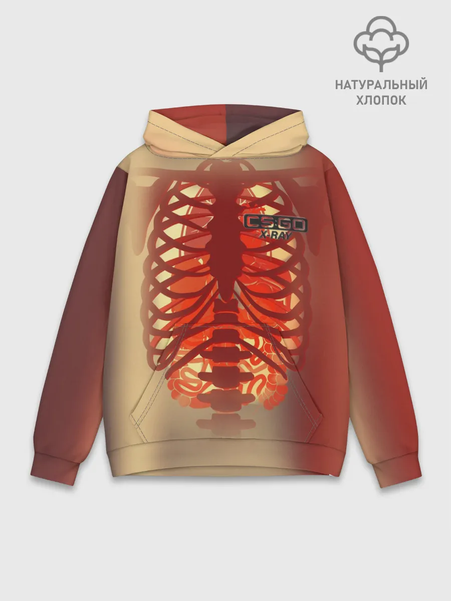 Худи мужской база хлопок / cs:go | X-Ray Style