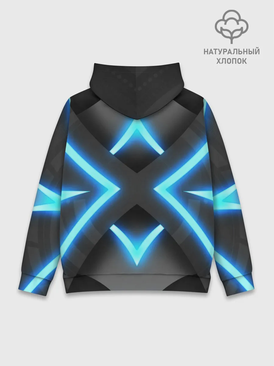 Худи мужской база хлопок / НЕОНОВЫЕ СТРЕЛКИ 3D