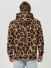 Худи мужской база хлопок / Шкура Леопарда