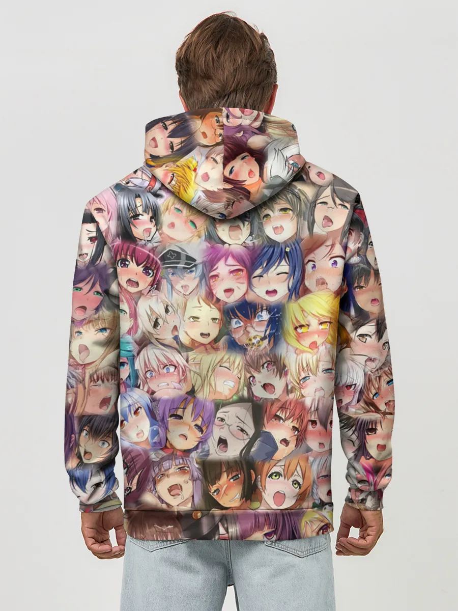 Худи мужской база хлопок / KAGUYA AHEGAO | КАГУЯ АХЕГАО