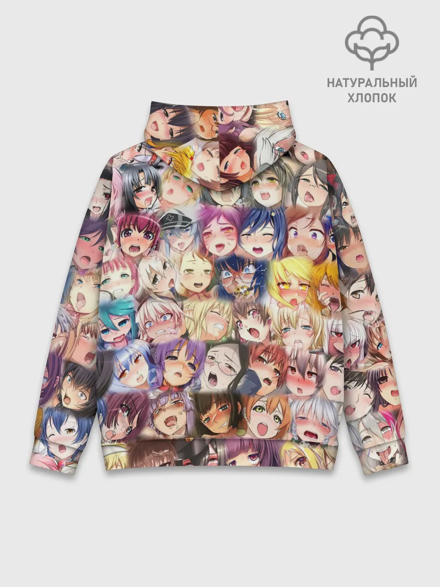 Худи мужской база хлопок / KAGUYA AHEGAO | КАГУЯ АХЕГАО