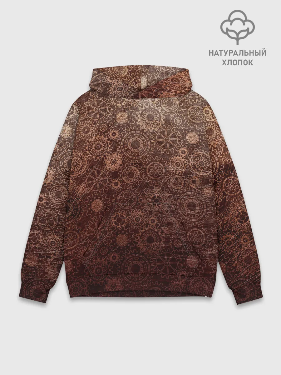 Худи мужской база хлопок / Шестеренки