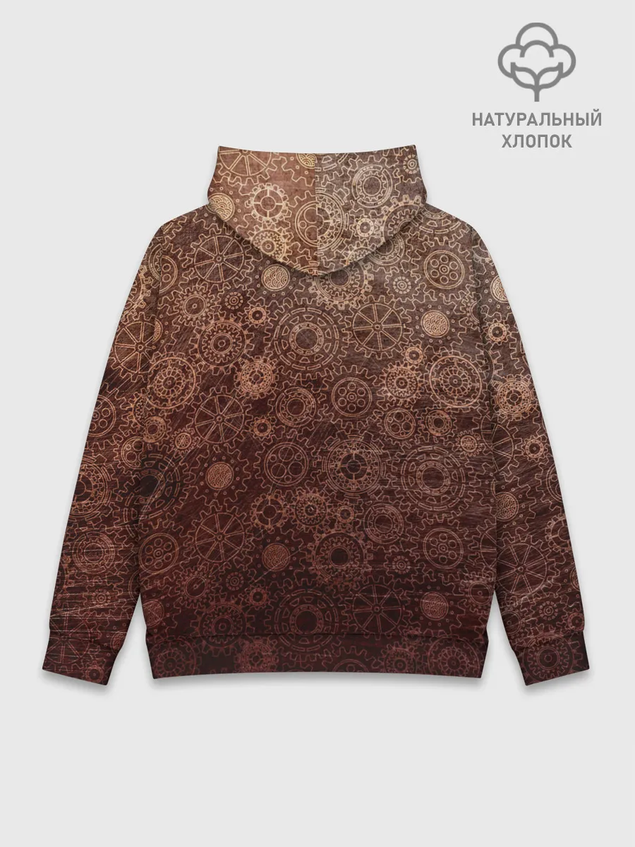 Худи мужской база хлопок / Шестеренки