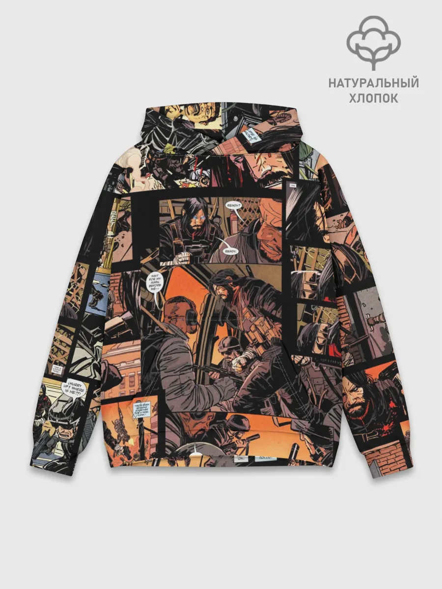 Худи мужской база хлопок / BRZRKR