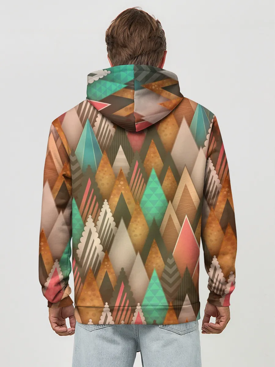 Худи мужской база хлопок / Острые пики