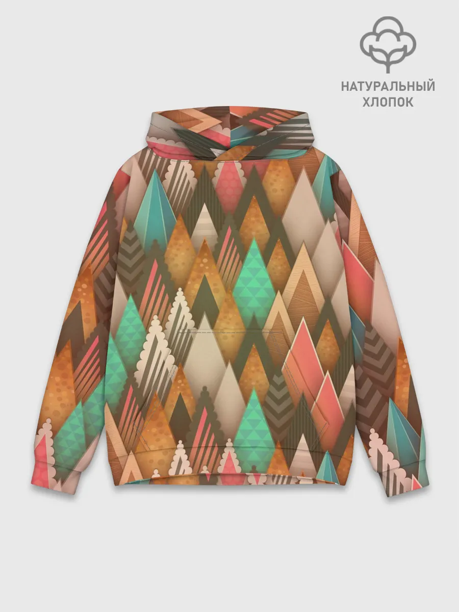 Худи мужской база хлопок / Острые пики