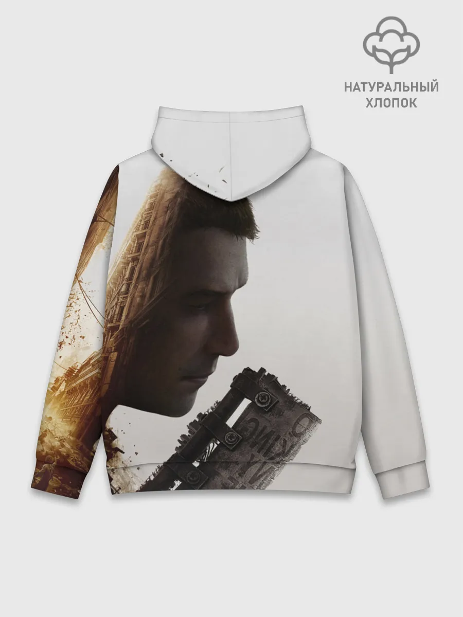 Худи мужской база хлопок / Даинг лайт