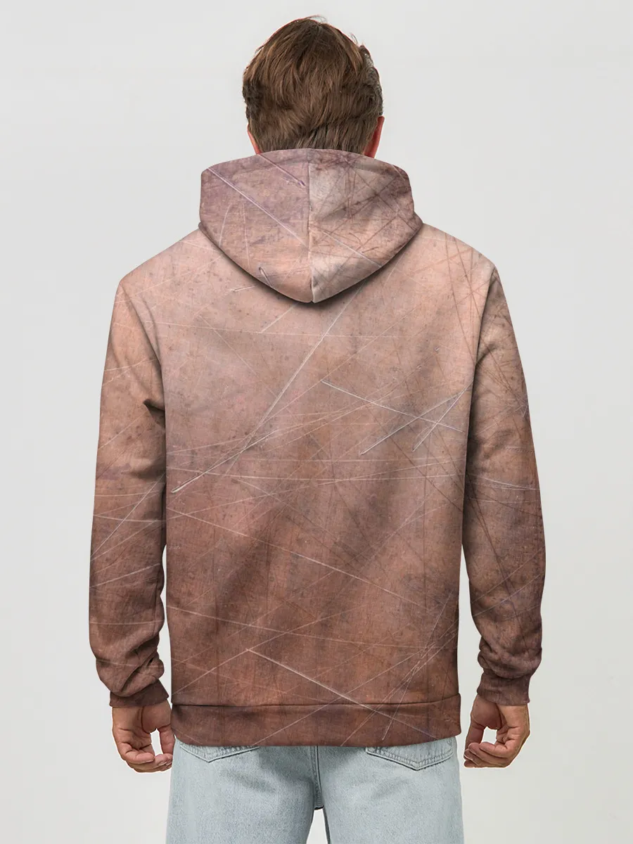 Худи мужской база хлопок / ЛАТУНЬ