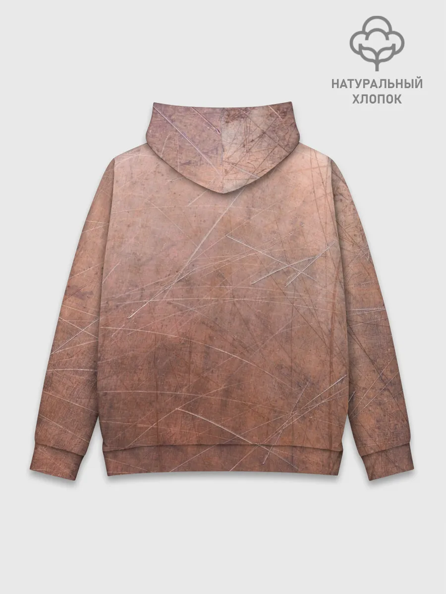 Худи мужской база хлопок / ЛАТУНЬ