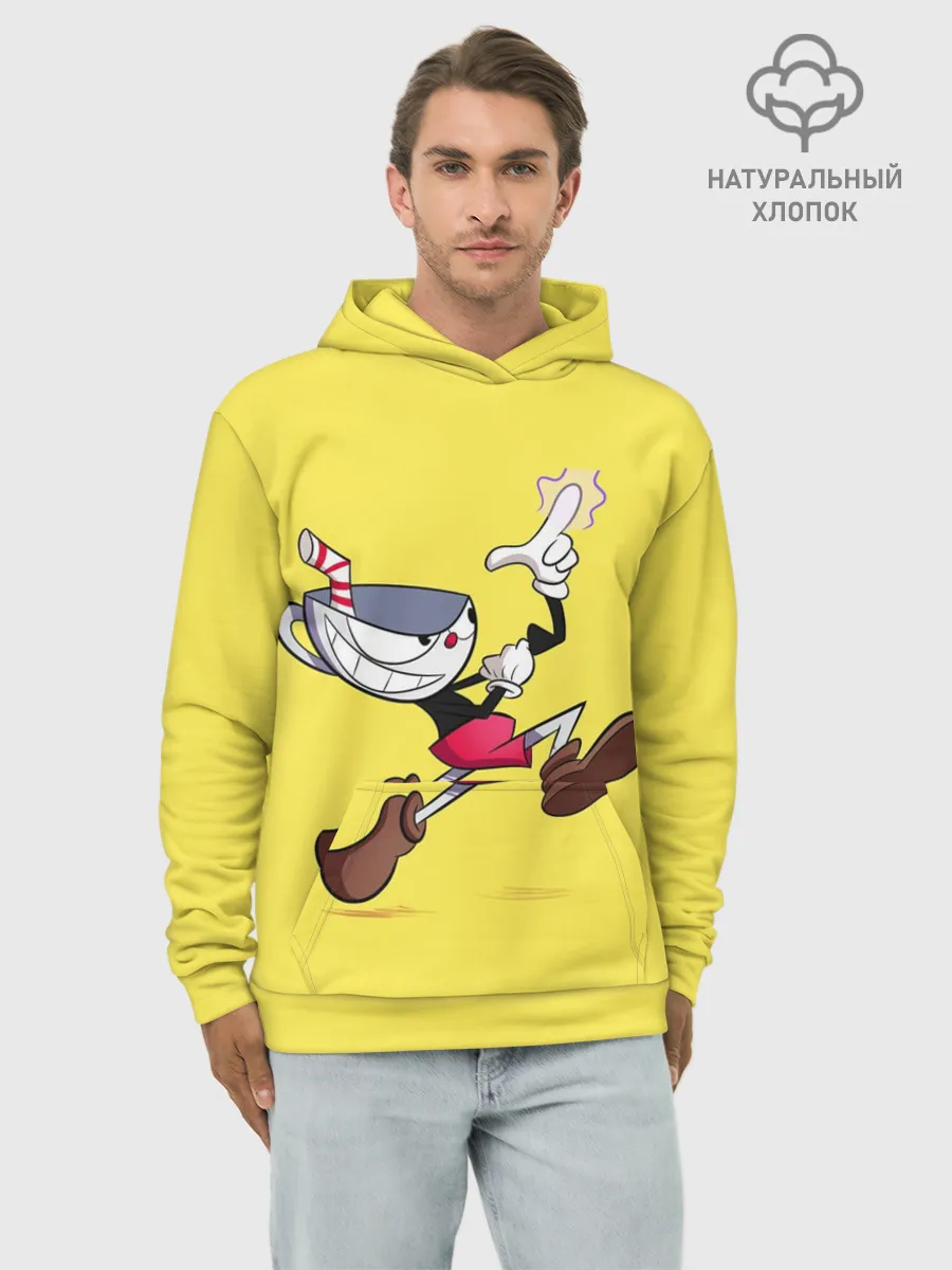 Худи мужской база хлопок / CUPHEAD|