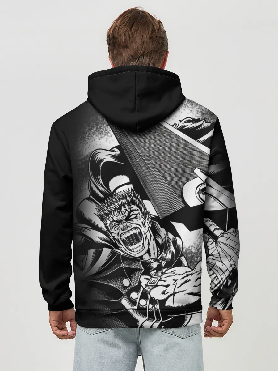 Худи мужской база хлопок / Берсерк ярость