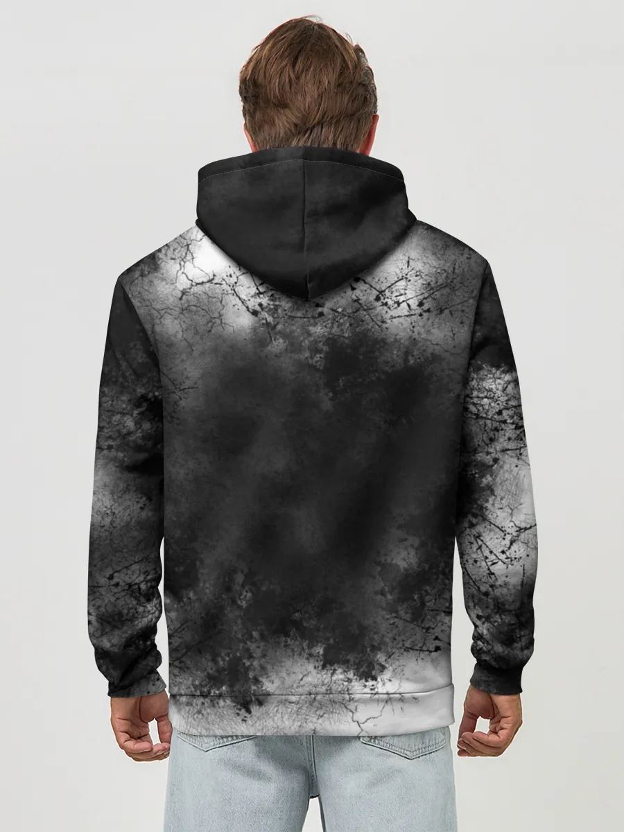 Худи мужской база хлопок / Гатс акварель