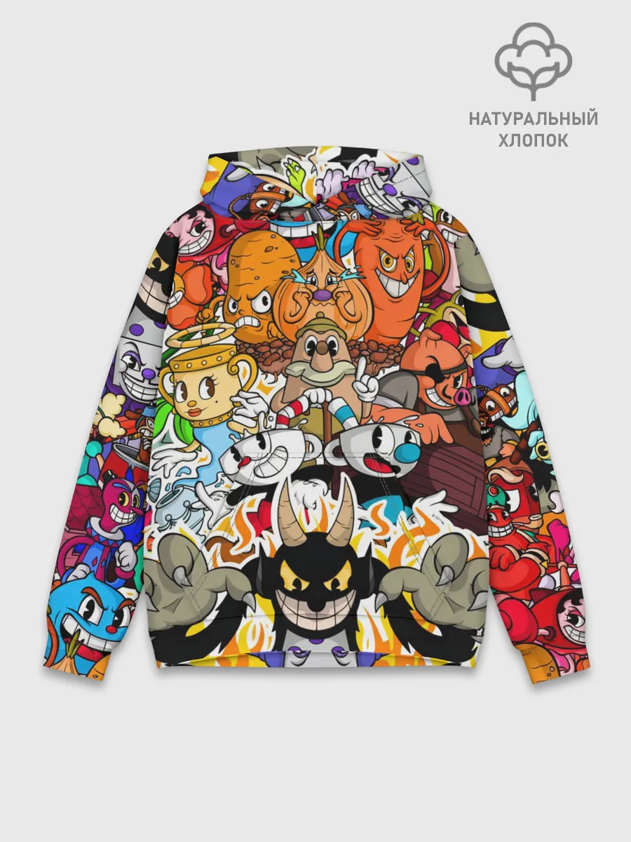 Худи мужской база хлопок / CUPHEAD