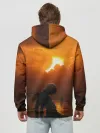 Худи мужской база хлопок / Берсерк закат