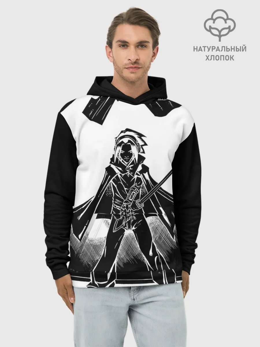 Худи мужской база хлопок / Шаман Кинг